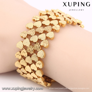 74486 xuping 24 karat vergoldet dubai modeschmuck, breite armbänder